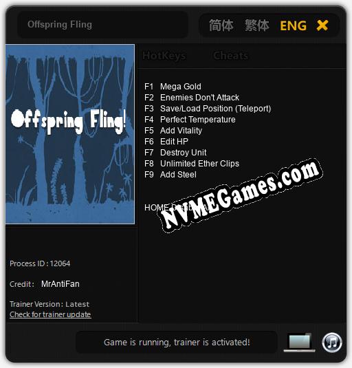 Offspring Fling: Trainer +9 [v1.8]