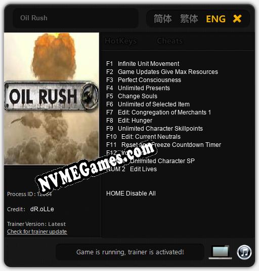 Oil Rush: Treinador (V1.0.28)