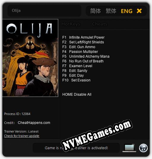 Olija: Treinador (V1.0.80)