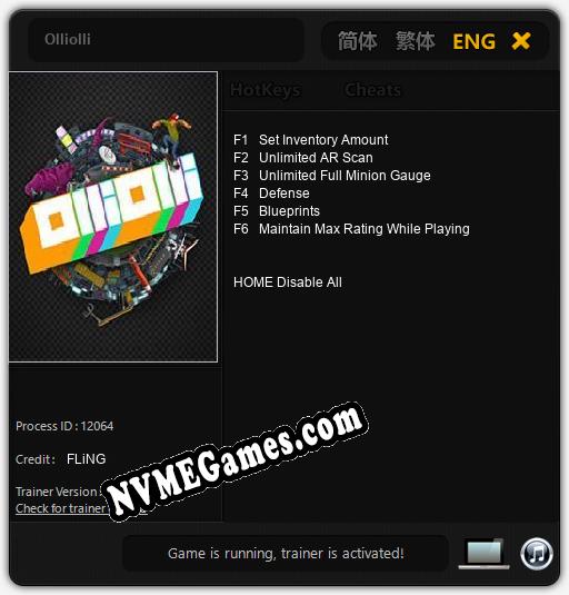 Olliolli: Trainer +6 [v1.9]