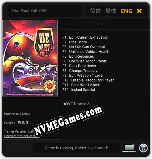 One Must Fall 2097: Cheats, Trainer +12 [FLiNG]