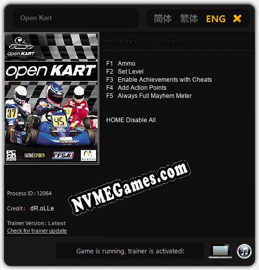 Open Kart: Trainer +5 [v1.2]