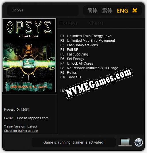 OpSys: Trainer +10 [v1.4]