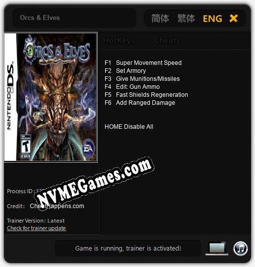 Orcs & Elves: Cheats, Trainer +6 [CheatHappens.com]