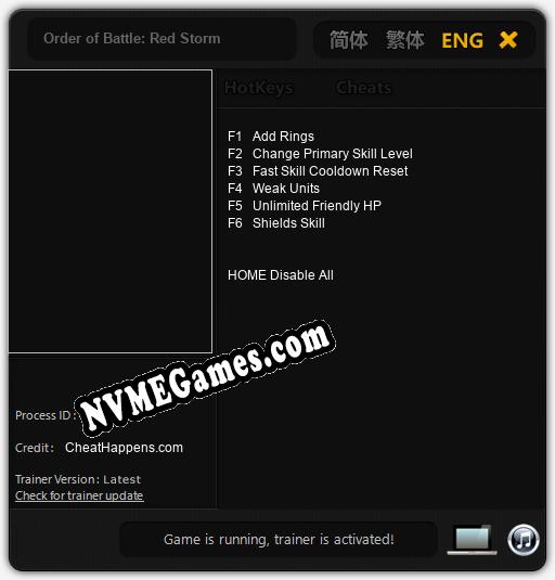 Order of Battle: Red Storm: Cheats, Trainer +6 [CheatHappens.com]