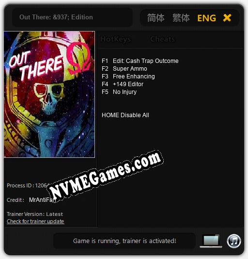 Out There: &937; Edition: Cheats, Trainer +5 [MrAntiFan]