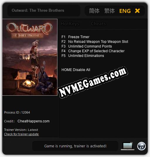 Outward: The Three Brothers: Treinador (V1.0.99)