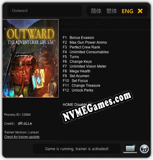 Outward: Trainer +12 [v1.5]