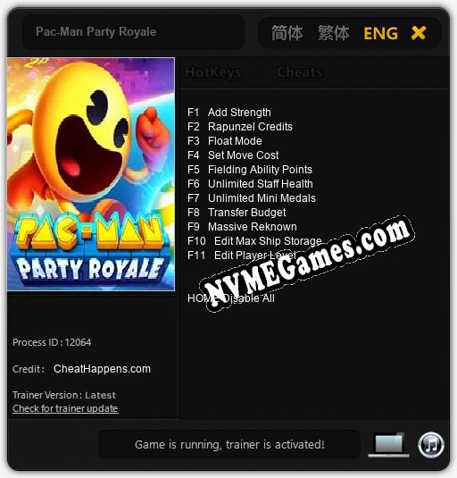 Pac-Man Party Royale: Trainer +11 [v1.1]