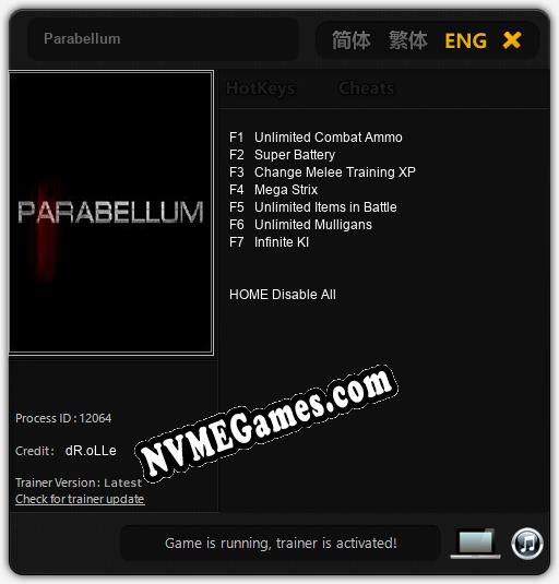 Parabellum: Treinador (V1.0.56)