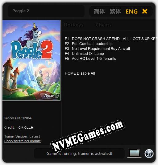 Treinador liberado para Peggle 2 [v1.0.9]