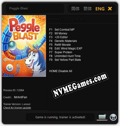 Peggle Blast: Treinador (V1.0.28)