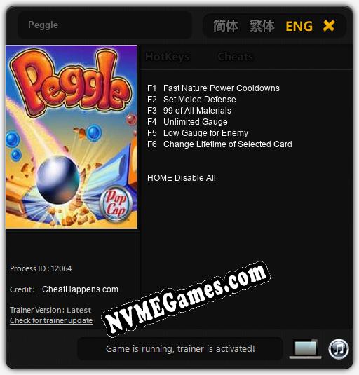 Peggle: Treinador (V1.0.80)