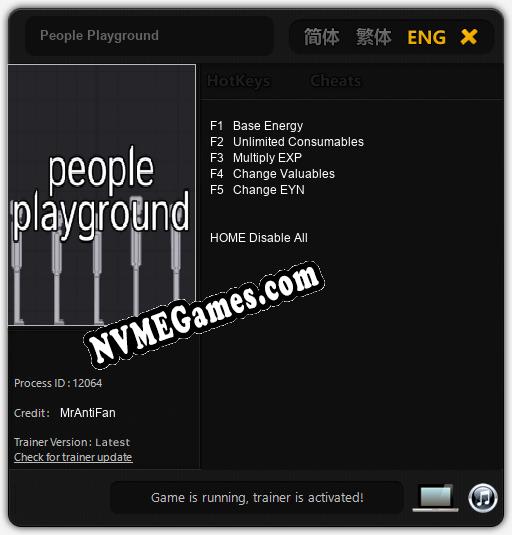 People Playground: Cheats, Trainer +5 [MrAntiFan]