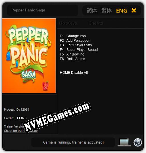 Pepper Panic Saga: Trainer +6 [v1.3]