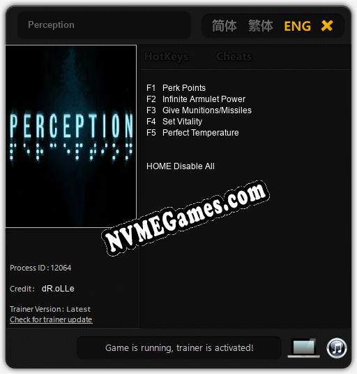 Perception: Treinador (V1.0.27)