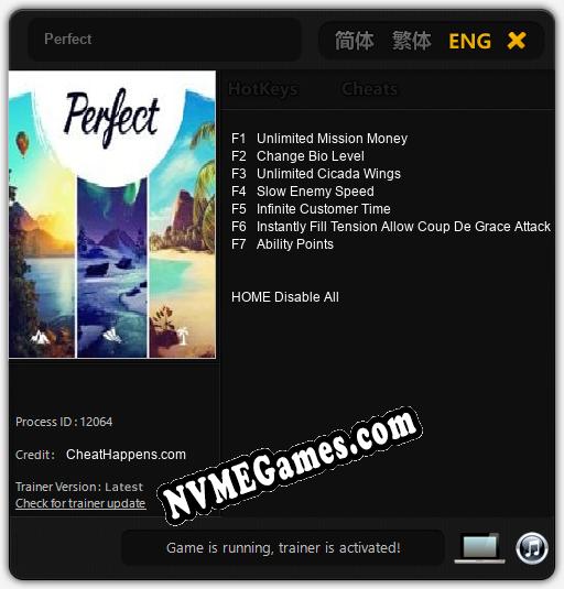 Perfect: Trainer +7 [v1.6]