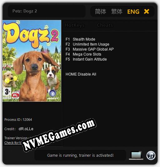 Treinador liberado para Petz: Dogz 2 [v1.0.3]