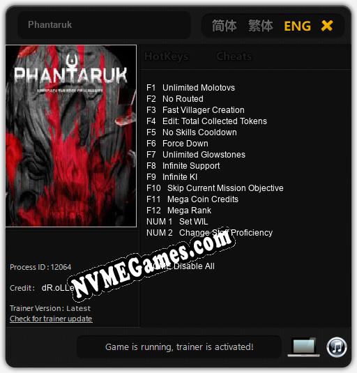 Phantaruk: Treinador (V1.0.88)