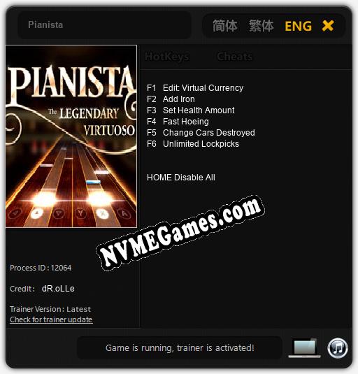 Pianista: Trainer +6 [v1.1]