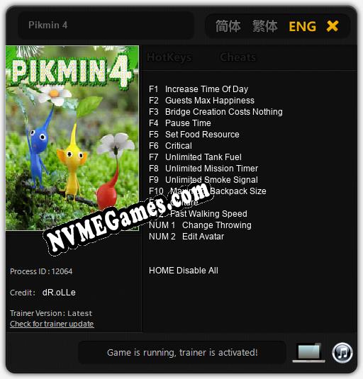 Pikmin 4: Cheats, Trainer +14 [dR.oLLe]