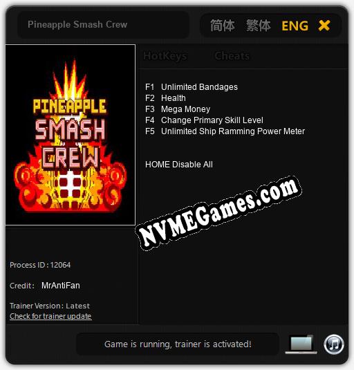 Pineapple Smash Crew: Cheats, Trainer +5 [MrAntiFan]