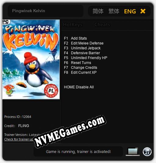 Pingwinek Kelvin: Treinador (V1.0.16)