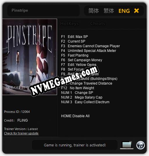 Pinstripe: Treinador (V1.0.40)