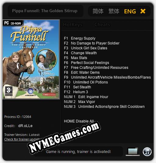 Treinador liberado para Pippa Funnell: The Golden Stirrup Challenge [v1.0.4]