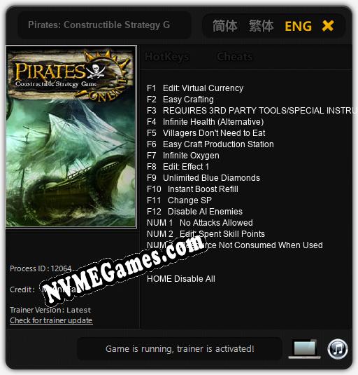 Pirates: Constructible Strategy Game Online: Trainer +15 [v1.9]