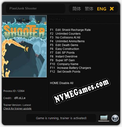 PixelJunk Shooter: Cheats, Trainer +12 [dR.oLLe]