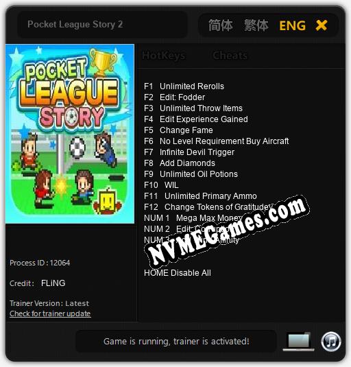 Pocket League Story 2: Trainer +15 [v1.9]