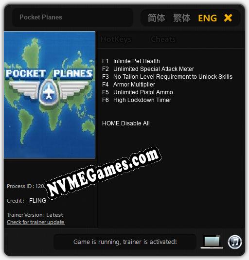 Treinador liberado para Pocket Planes [v1.0.3]