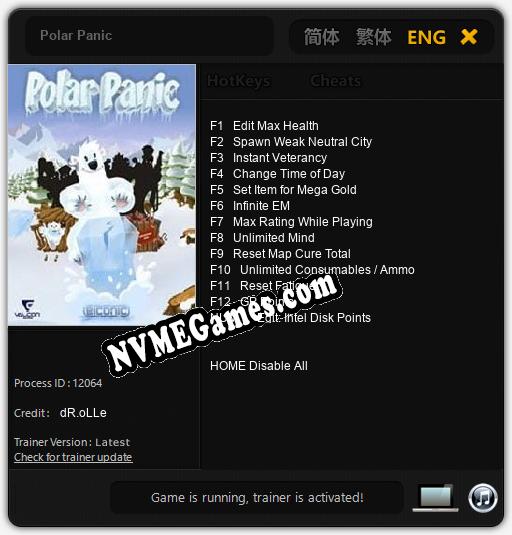 Polar Panic: Cheats, Trainer +13 [dR.oLLe]