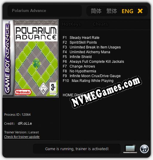 Polarium Advance: Treinador (V1.0.88)