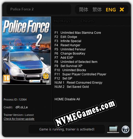 Police Force 2: Cheats, Trainer +14 [dR.oLLe]