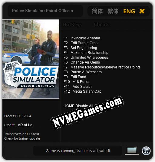 Police Simulator: Patrol Officers: Treinador (V1.0.52)