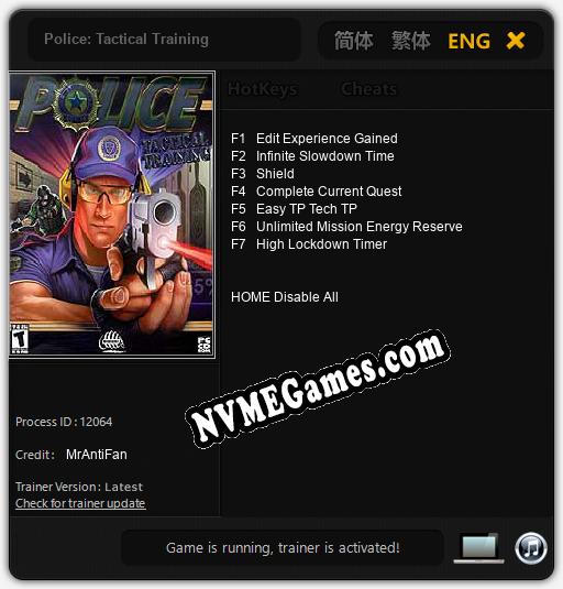 Police: Tactical Training: Treinador (V1.0.96)