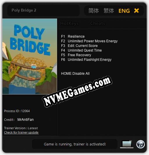 Treinador liberado para Poly Bridge 2 [v1.0.3]