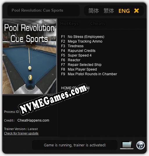 Pool Revolution: Cue Sports: Treinador (V1.0.63)