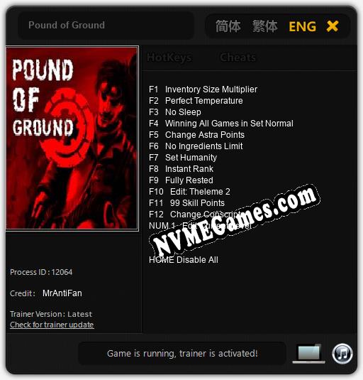 Pound of Ground: Cheats, Trainer +13 [MrAntiFan]