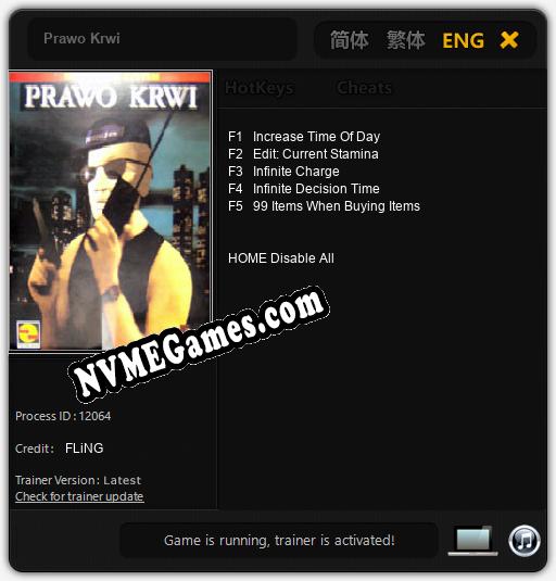 Prawo Krwi: Trainer +5 [v1.7]