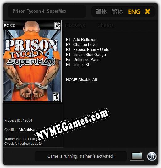 Prison Tycoon 4: SuperMax: Trainer +6 [v1.4]