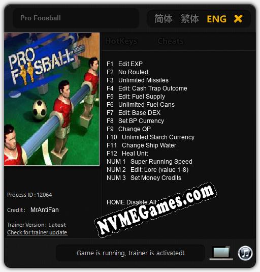 Pro Foosball: Treinador (V1.0.89)