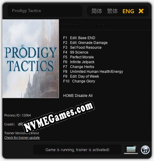 Prodigy Tactics: Trainer +10 [v1.8]