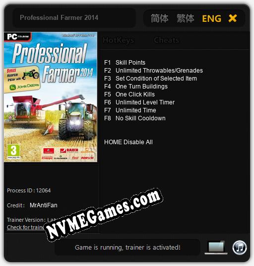 Professional Farmer 2014: Treinador (V1.0.26)