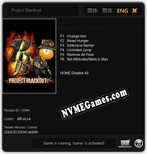 Project Blackout: Cheats, Trainer +6 [dR.oLLe]