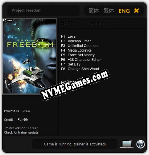 Project Freedom: Treinador (V1.0.38)