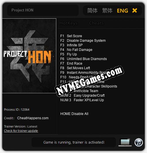 Project HON: Treinador (V1.0.87)