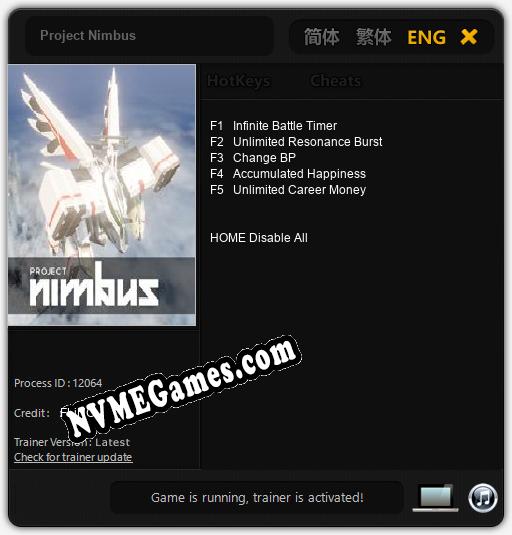 Project Nimbus: Cheats, Trainer +5 [FLiNG]